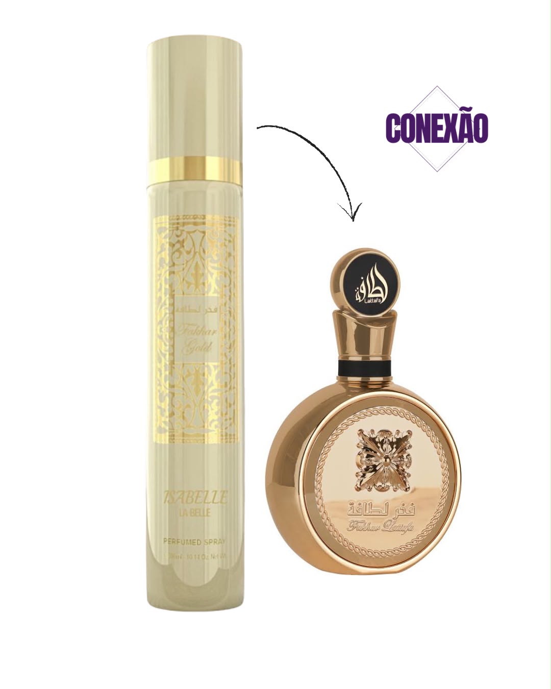 Body Splash Insp. Fakhar Gold masc –  Isabelle La Belle 300ml