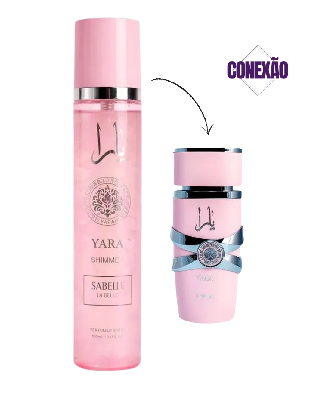 Body Splash Insp. Yara Shimmer (com brilhos) fem –  Isabelle La Belle 300ml