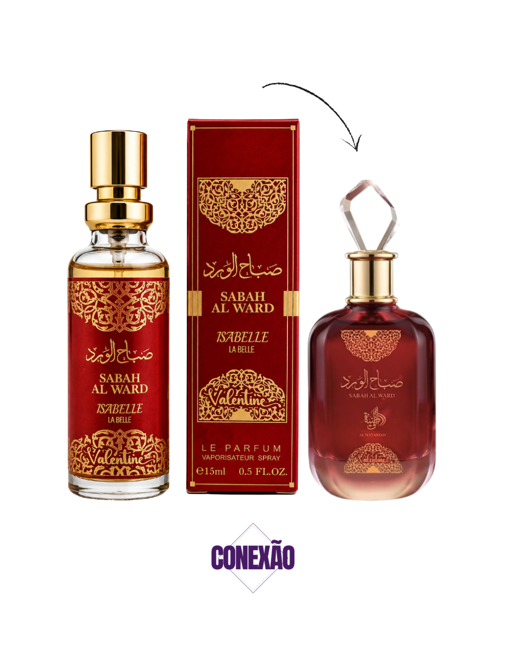 Sabah Valentine fem Árabe Isabelle La Belle inspiração 15ml
