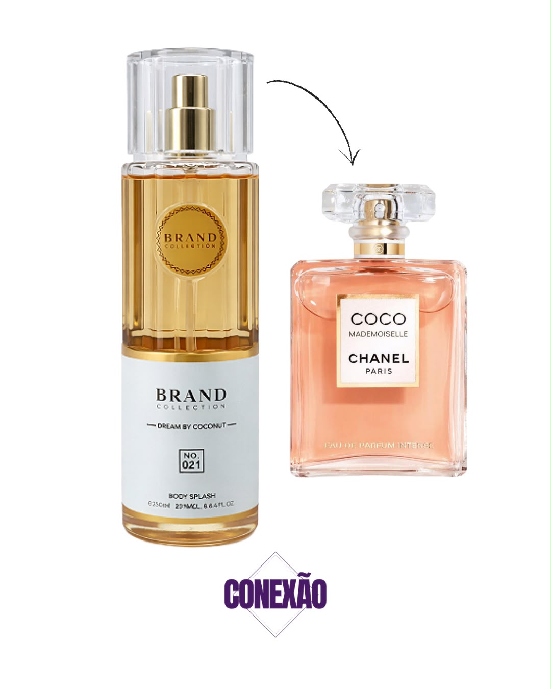 Body Splash Coco Mademoiselle Ref. 021 fem - Brand Collection - 250 ml