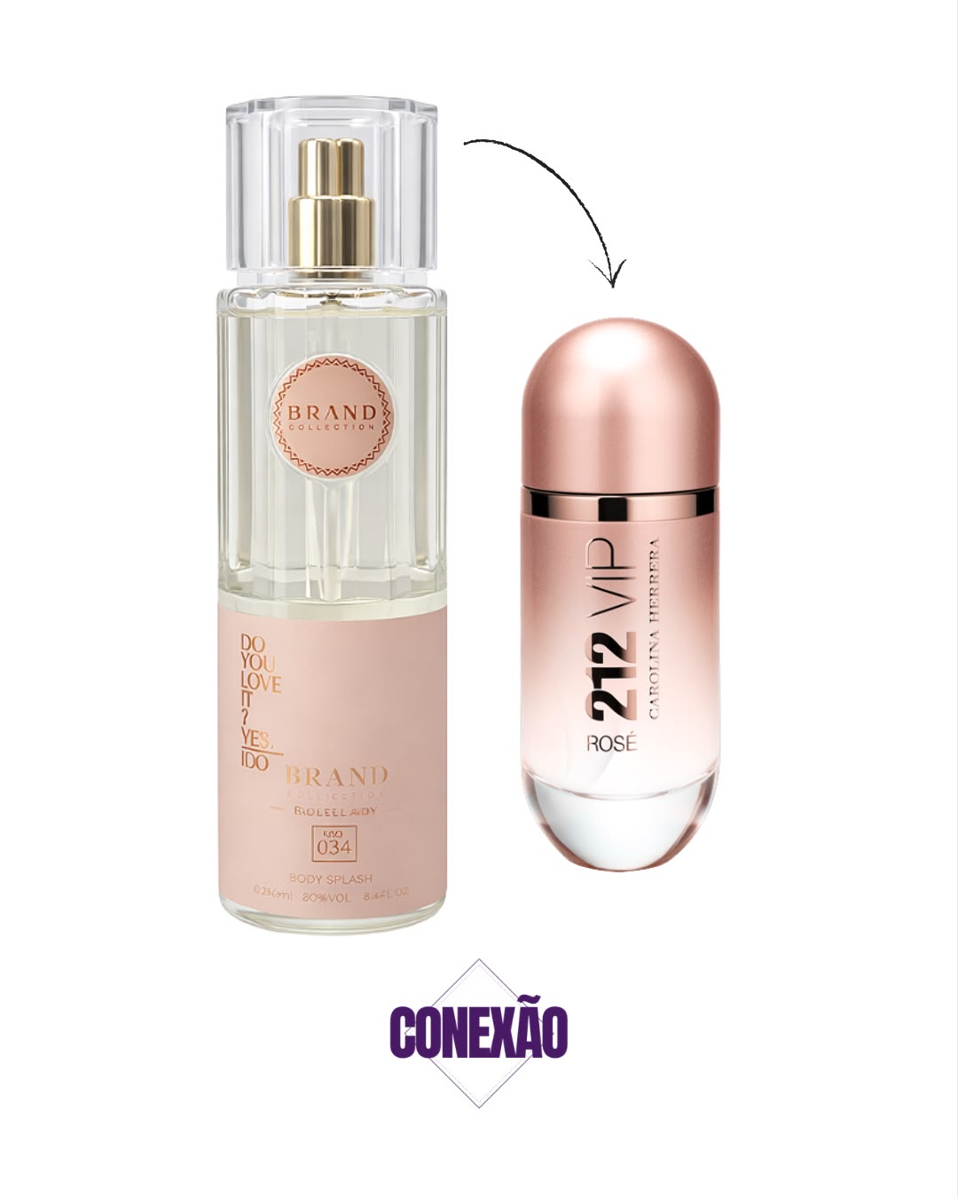 Body Splash Vip Rosé Ref. 034 fem - Brand Collection - 250 ml
